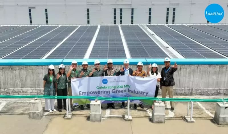 SUN Energy Celebrates 200 MW Operating Capacity Milestone at LamiPak Indonesia